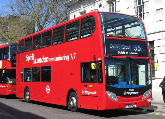 Route 55, Stagecoach London 19000, LX55HGC, Hackney