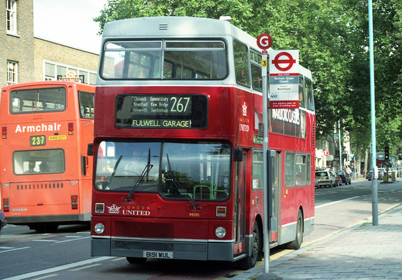 Route 267, London United, M1191, B191WUL, Turnham Green