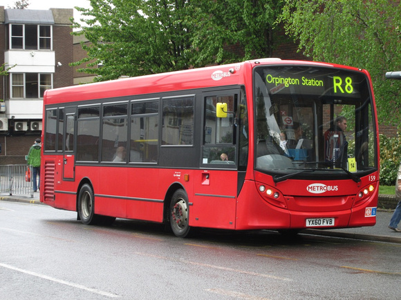 Route R8, Metrobus 159, YX60FVB, Orpington