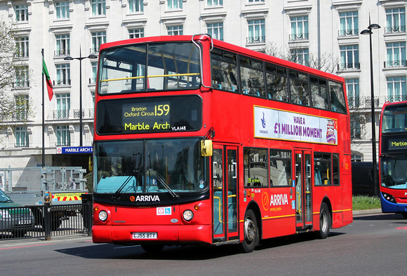 Route 159, Arriva London, VLA148, LJ55BTY, Marble Arch