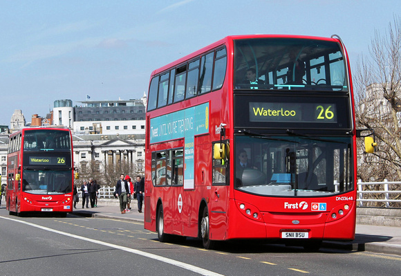 Route 26, First London, DN33648, SN11BSU, Waterloo Bridge