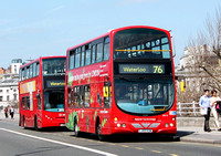 Route 76, Arriva London, HV6, LJ09KOW, Waterloo Bridge