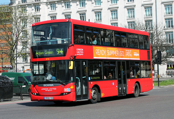 Route 94, London United RATP, SP122, YR59FZD, Marble Arch