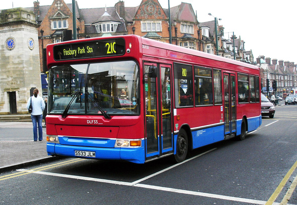 Route 210, Thorpes, DLF33, S533JLM, Golders Green
