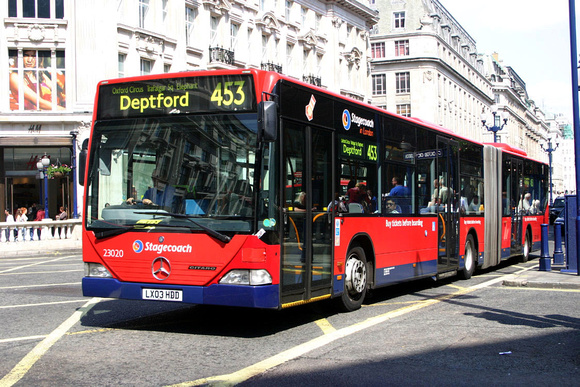 Route 453, Stagecoach London 23020, LX03HDD
