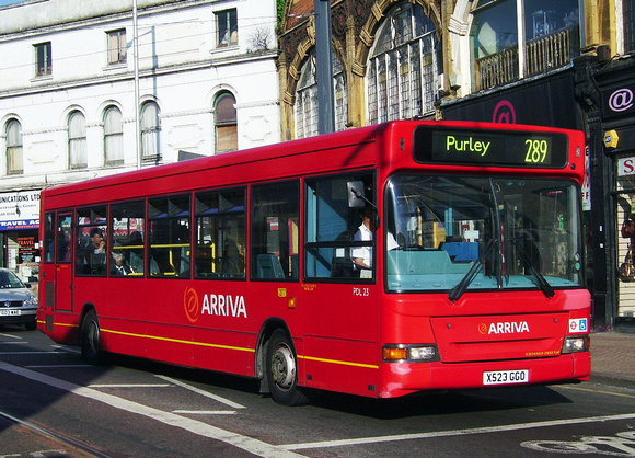 Route 289, Arriva London, PDL23, X523GGO, Croydon