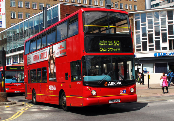 Route 50, Arriva London, DLA220, X501GGO, Croydon