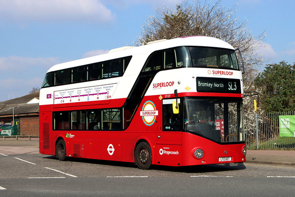 Route SL3, Stagecoach London, LT127, LTZ1127, Thamesmead