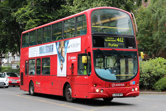 Route 412, Arriva London, DW98, LJ54BFY, Purley