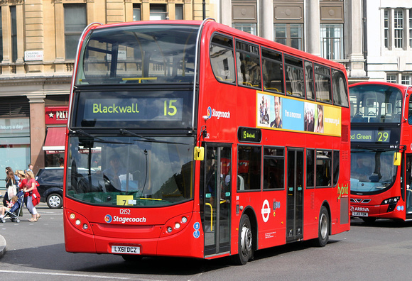 Route 15, Stagecoach London 12152, LX61DCZ, Trafalgar Square