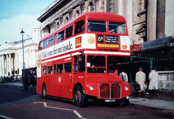 Route 15B, East London Buses, RML2670, SMK670F, Charing Cross