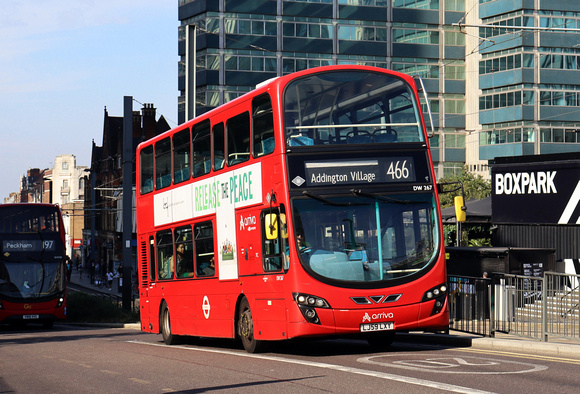 Route 466, Arriva London, DW267, LJ59LXY, Croydon