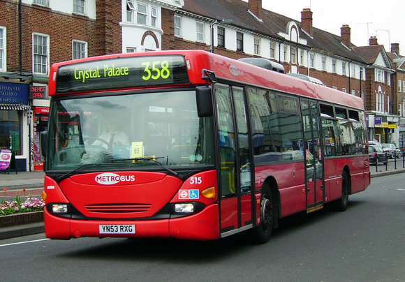 Route 358, Metrobus 515, YN53RXG, Orpington