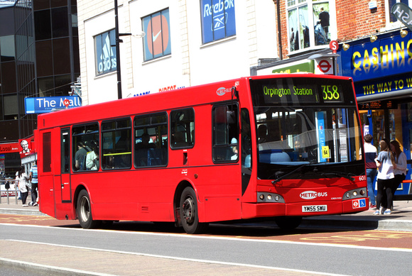 Route 358, Metrobus 601, YM55SWU, Bromley