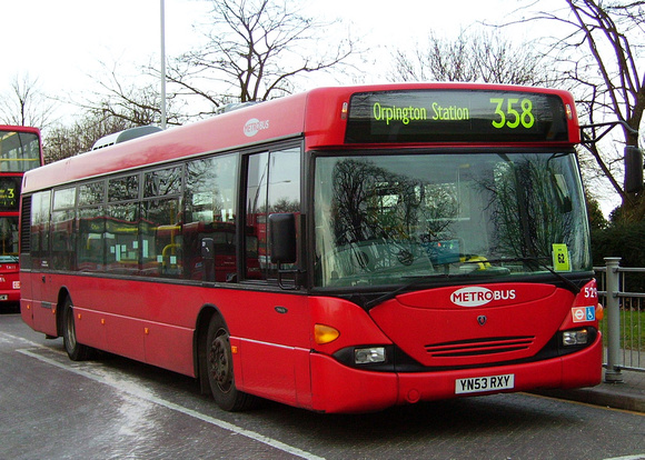 Route 358, Metrobus 529, YN53RXY, Crystal Palace