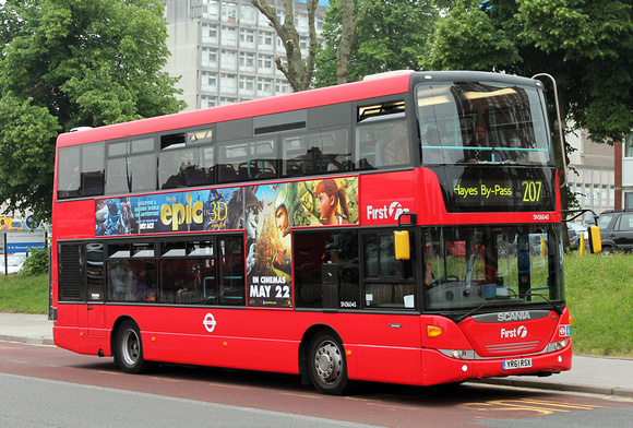 Route 207, First London, SN36045, YR61RSX, Ealing Hospital