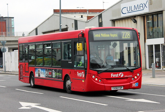 Route 228, First London, DML44065, YX58FOP, White City