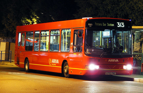 Route 313, Arriva London, DWL27, LF02PMO, Chingford