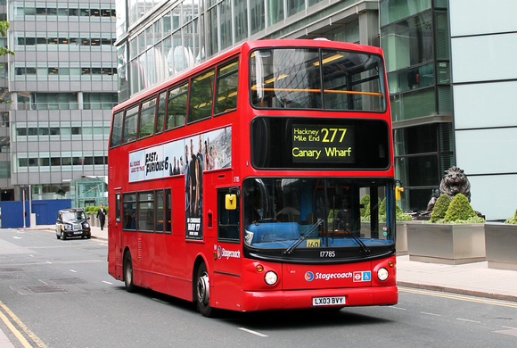 Route 277, Stagecoach London 17785, LX03BVY, Canary Wharf