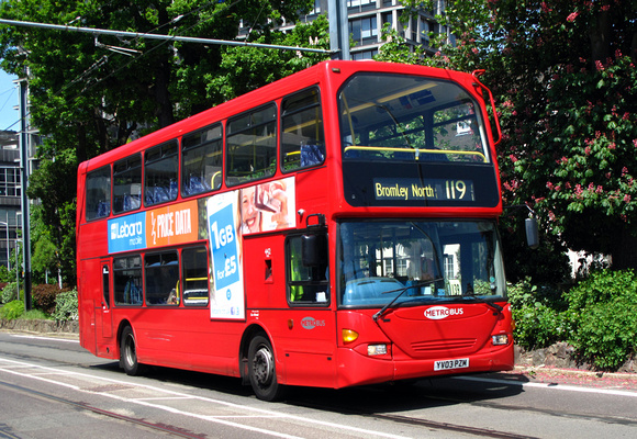 Route 119, Metrobus 442, YV03PZM, Croydon