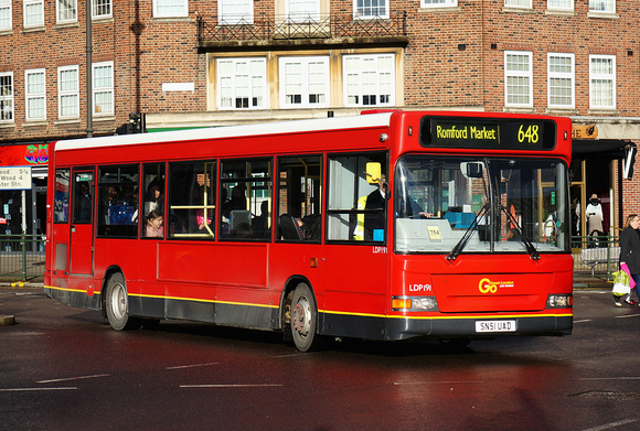 Route 648, Go Ahead London, LDP191, SN51UAD, Upminster