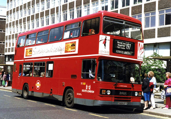 Route 197, South London Buses, L6, C806BYY, Croydon