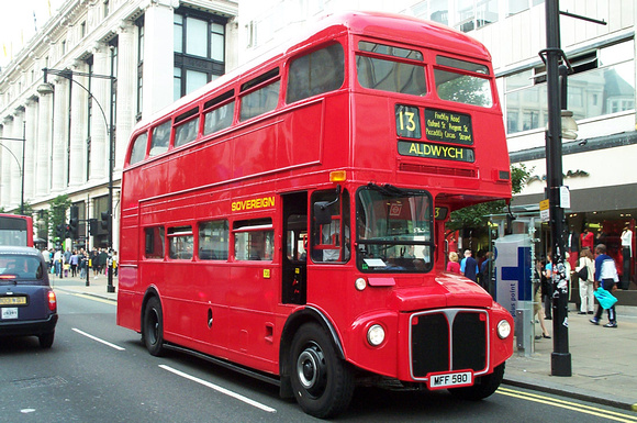 Route 13, London Sovereign, RM931, MFF580, Oxford Street