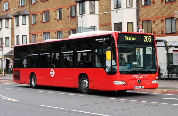 Route 203, London United RATP, MCL7, BD11LWU, Hounslow
