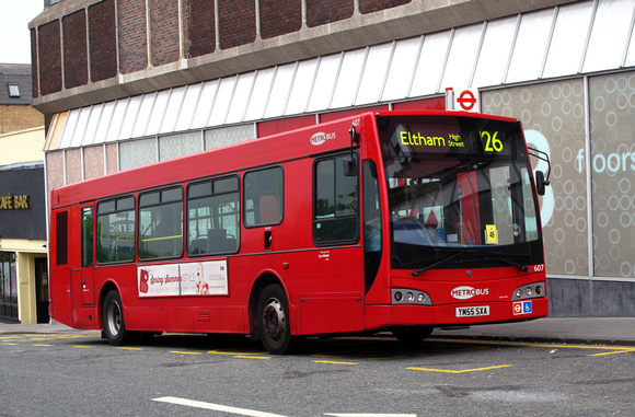 Route 126, Metrobus 607, YM55SXA, Bromley