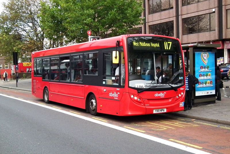 London Bus Routes | Route 117: Staines - West Middlesex Hospital ...