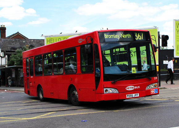 Route 367, Metrobus 231, PO56JFF, Croydon