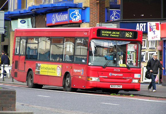 Route 162, Stagecoach London 34221, W221DNO, Bromley