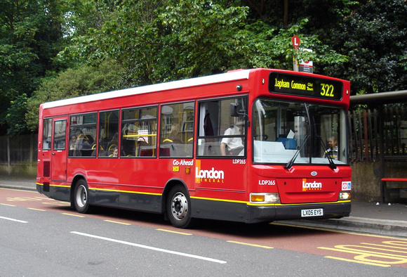 Route 322, London General, LDP265, LX05EYS, Herne Hill