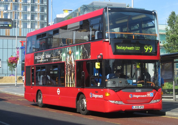 Route 99, Stagecoach London 15080, LX09AFK, Woolwich