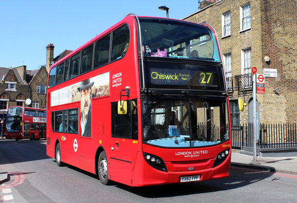 Route 27, London United RATP, ADH42, YX62BYJ, Camden Town