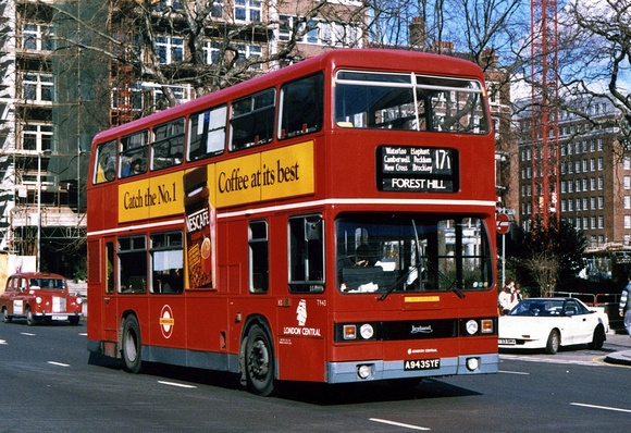 Route 171, London Central, T943, A943SYF, Proctor Street