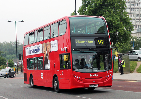 Route 92, First London, DN33756, SN12EHD, Ealing Hospital