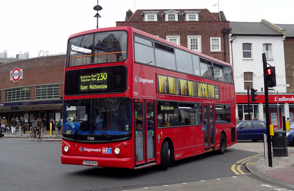 Route 230, Stagecoach London 17360, Y508NHK, Wood Green