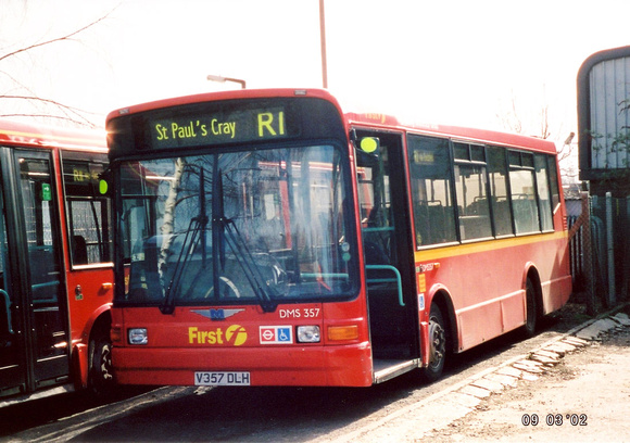 Route R1, First Centrewest, DMS357, V357DLH, Orpington