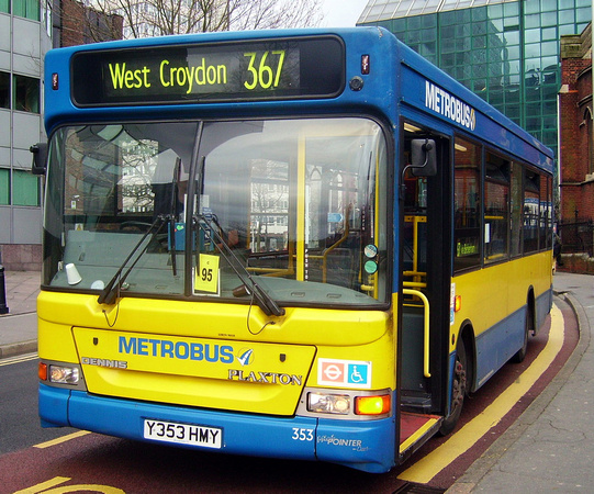 Route 367, Metrobus 353, Y353HMY, Croydon