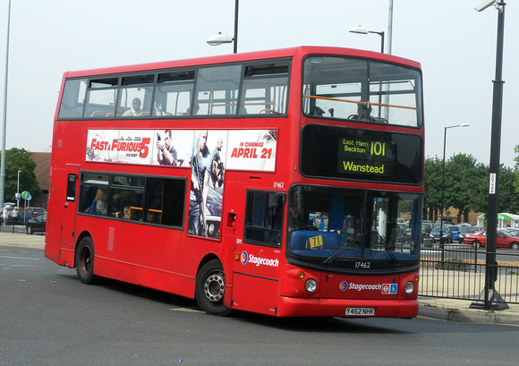 Route 101, Stagecoach London 17462, Y462NHK, Beckton