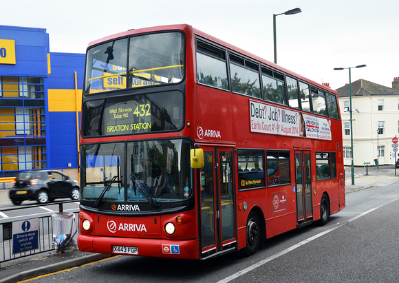 Route 432, Arriva London, DLA243, X443FGP, Anerley