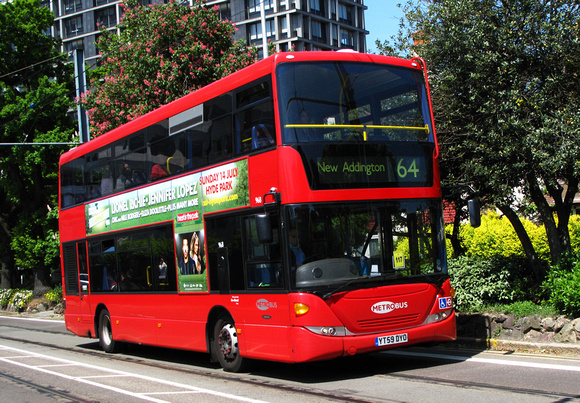 Route 64, Metrobus 968, YT59DYO, Croydon