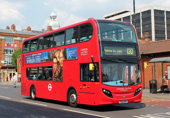 Route 120, London United RATP, ADE39, YX62BXY, Hounslow