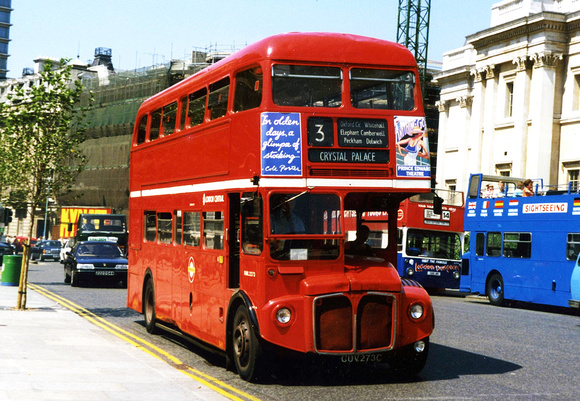 Route 3, London Transport, CUV273C, RML2273, Trafalgar Square