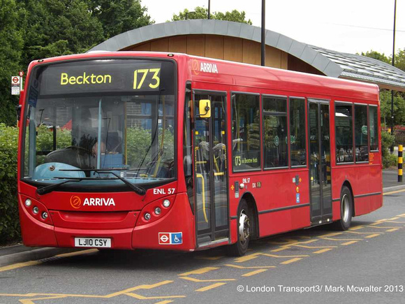 Route 173, Arriva London, ENL57, LJ10CSY, Beckton