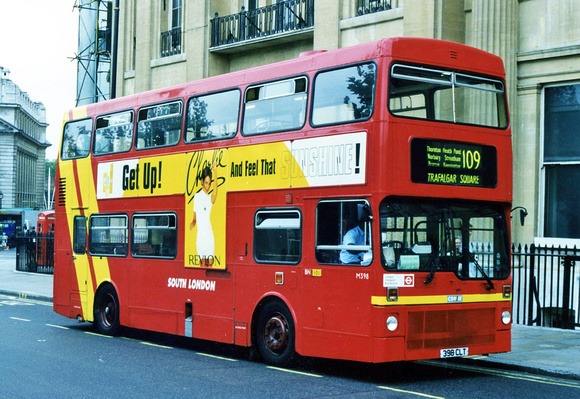Route 109, South London Buses, M398, 398CLT, Trafalgar Square