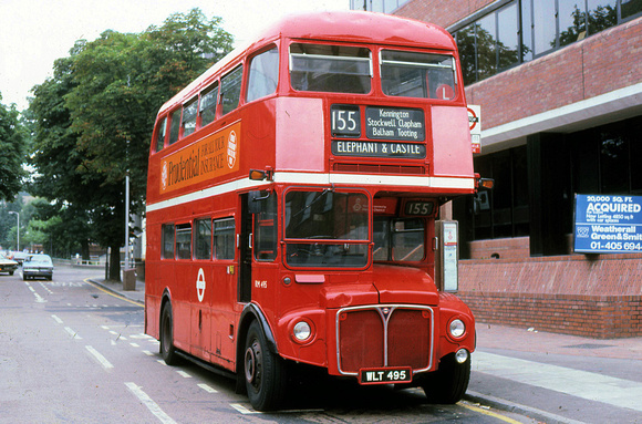 Route 155, London Transport, RM495, WLT495