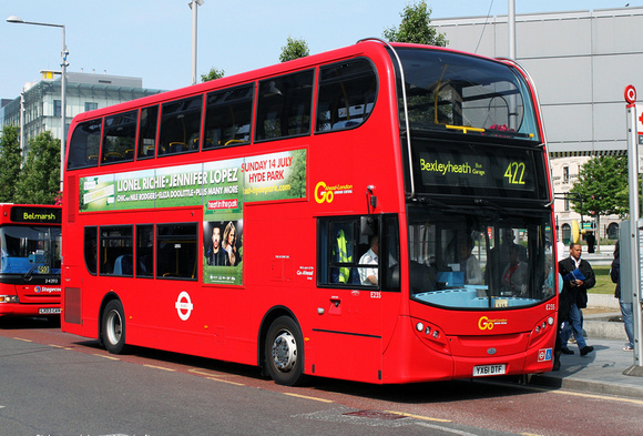Route 422, Go Ahead London, E235, YX61DTF, Woolwich