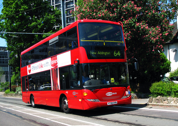 Route 64, Metrobus 965, YT59DYN, Croydon